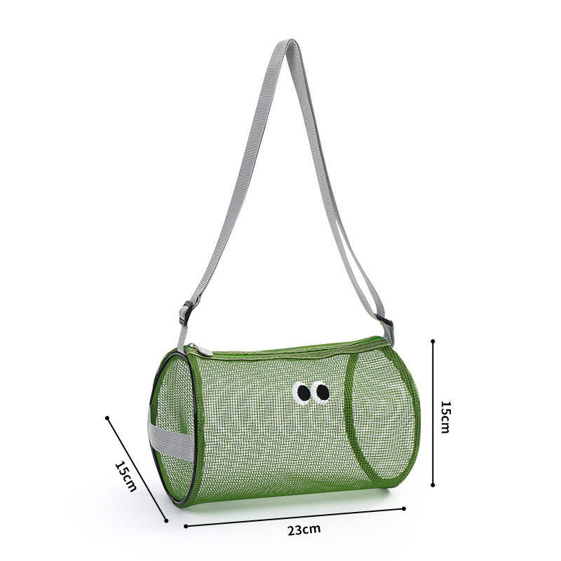 Personalized Summer Seashell Zipper Mesh Beach Bag | CWBeach196