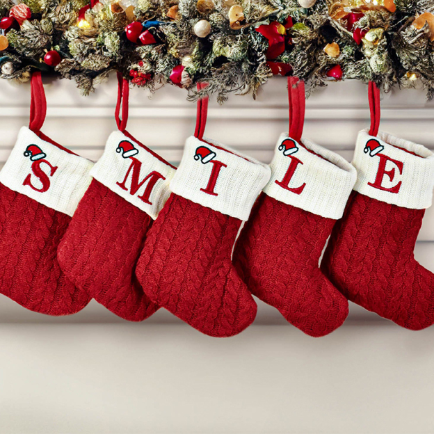 Personalized Christmas Stocking with Initial or Name | MCGift08