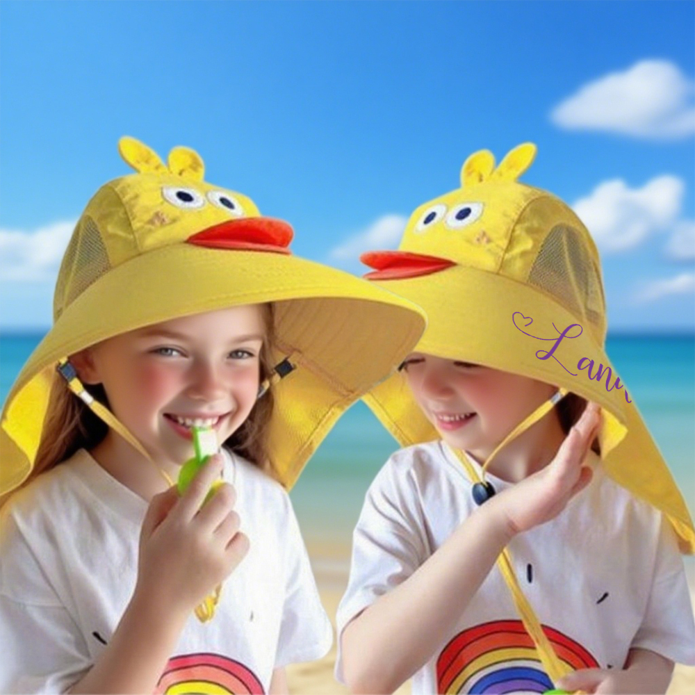 Personalized Wide Brim Breathable Windproof Sun Hat | CWBeach200