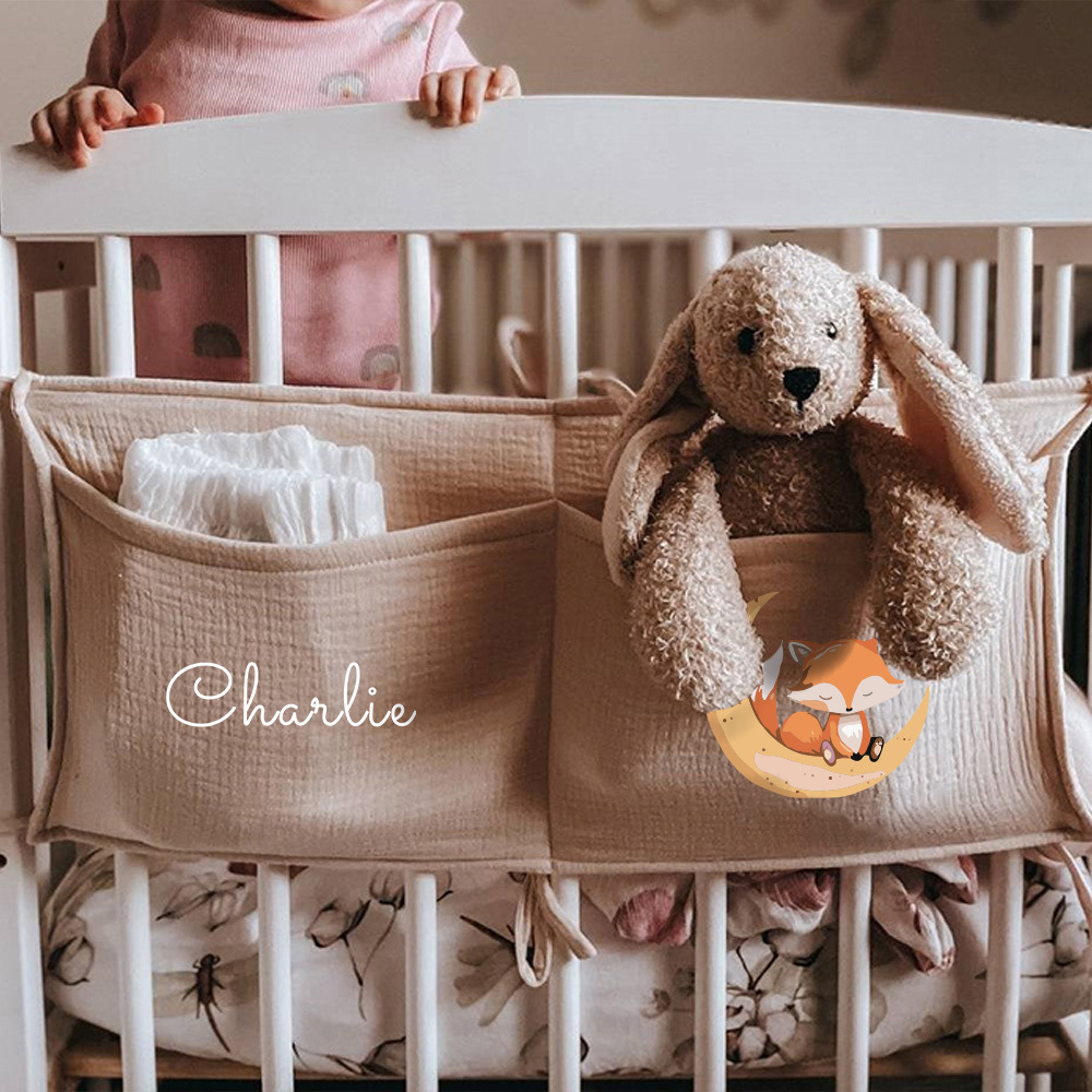 Personalized Baby Bed Pocket Accessories & Diapers Storage | CWBaby5801