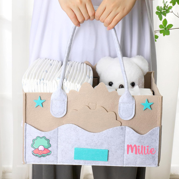 Personalized Baby Accessories & Diapers Portable Nursery Bag | CWToy142