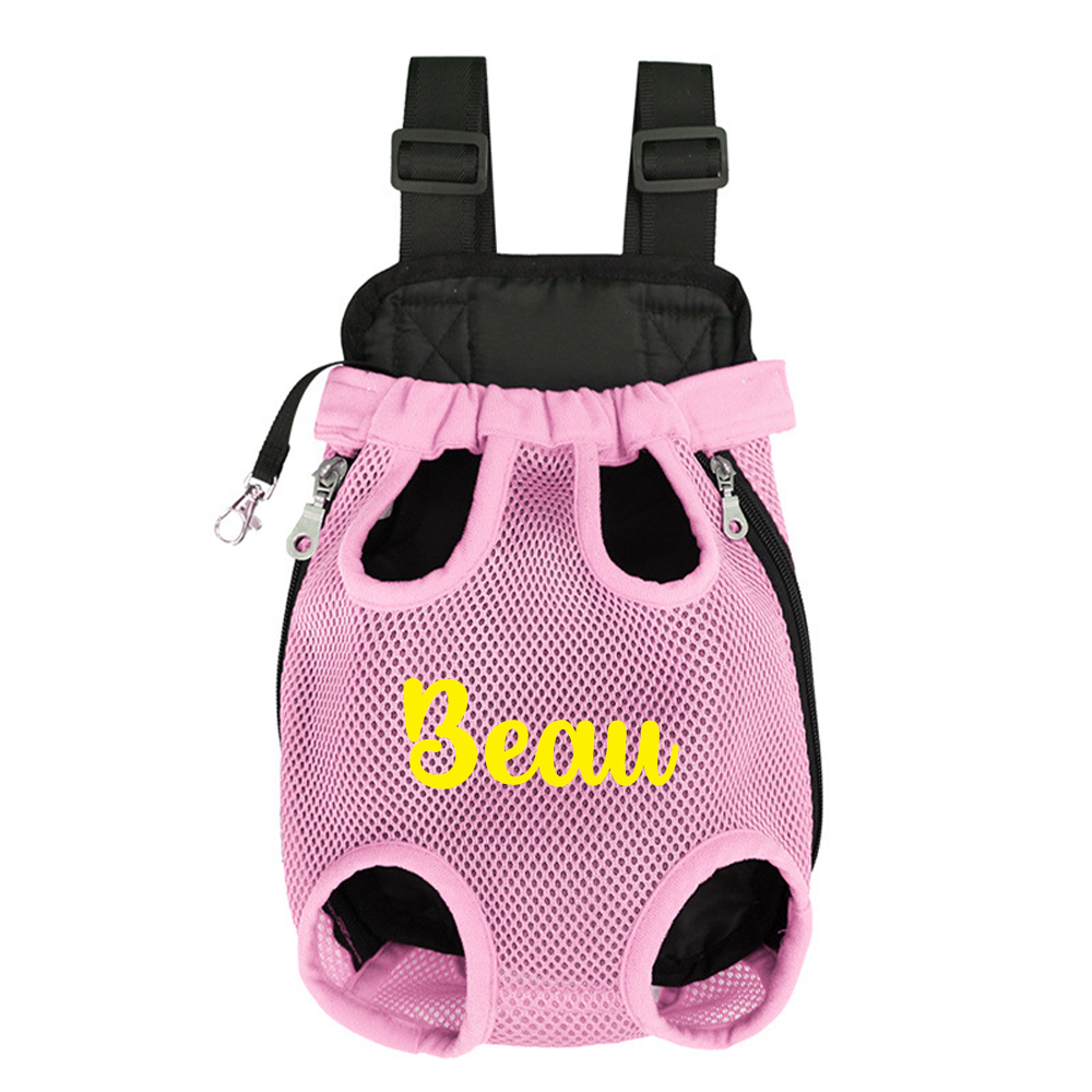 Personalized Dog Front Facing Mesh Pet Carrier | BKPet187