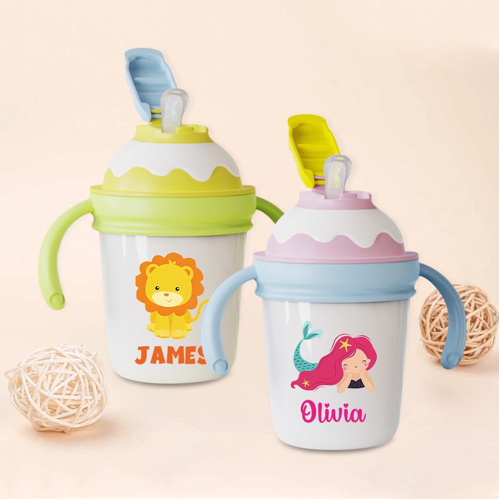 Personalised 10oz Stainless Steel Sippy Cup for Kids | YouBottle98