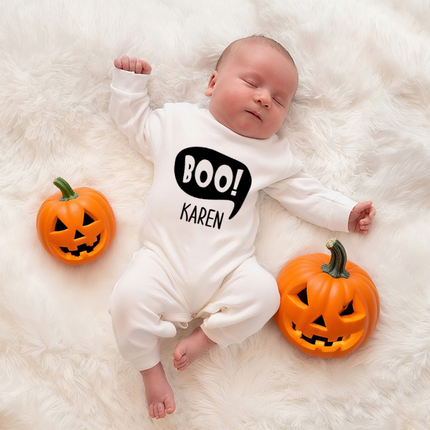 Personalized Baby Lovely First Halloween Outfit | CWHalloween37
