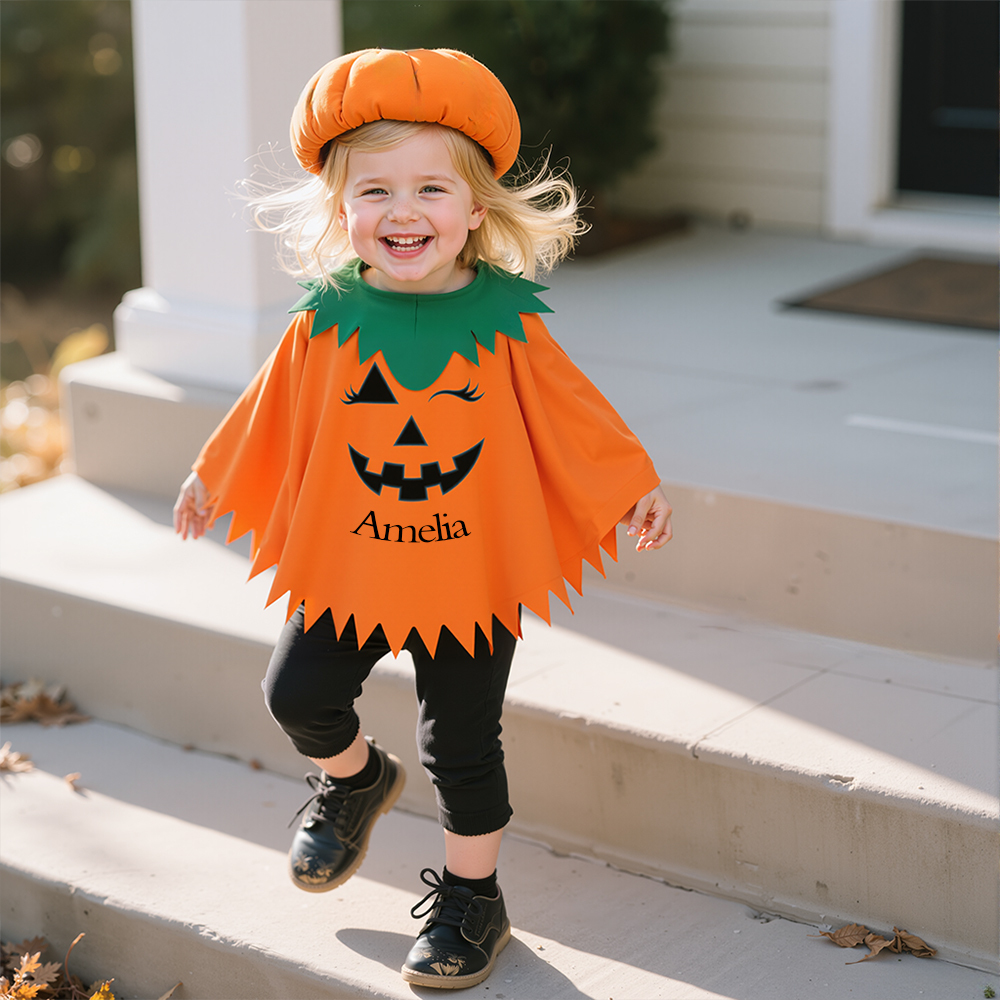 Personalized Halloween Night Glowing Pumpkin Costume | CWHalloween47