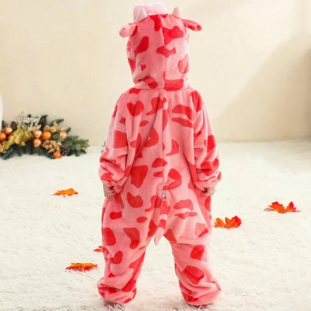 Personalized Leather Patch Baby Animal Romper  | CWBaby287