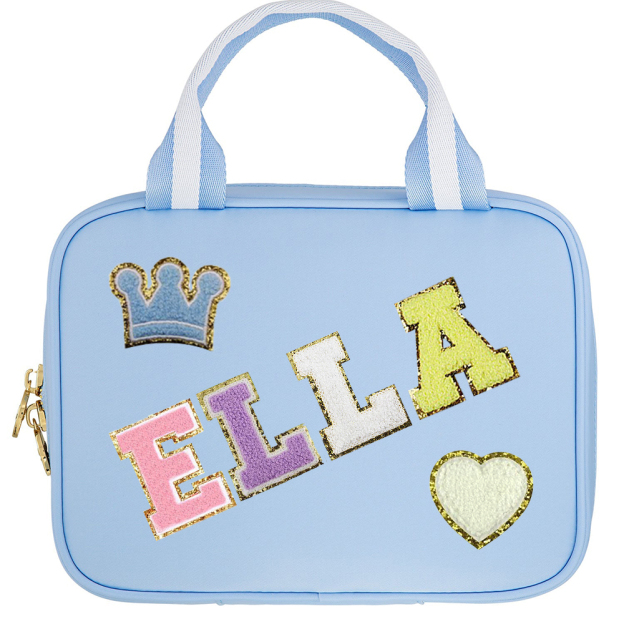 Personalized Chenille Letters Patch Kids Lunch Bag