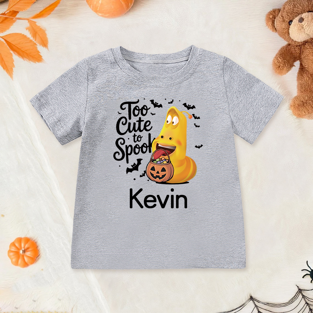 Personalized Larva's Halloween Funny Kid Shirt | Larva06