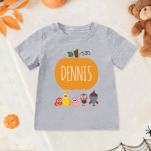 Personalized Larva's Halloween Funny Kid Shirt | Larva19
