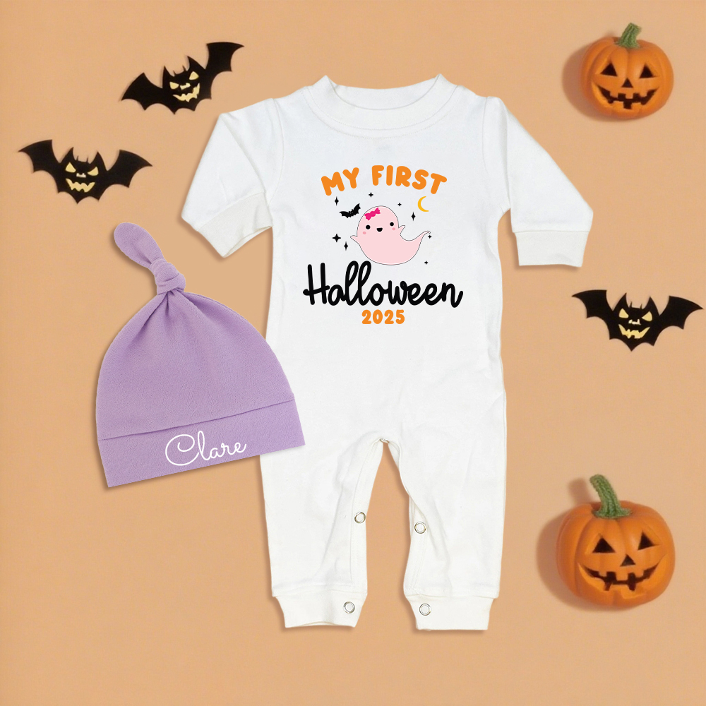 Personalized Baby My 1st Halloween Outfit with Hat | CWHalloween64