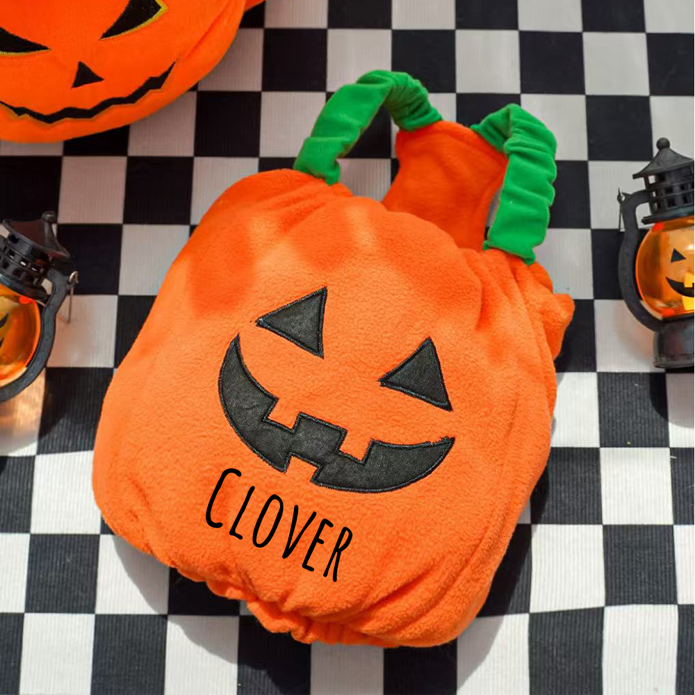 Personalized Halloween Funny Pumpkin Pet Costume | CWHalloween66