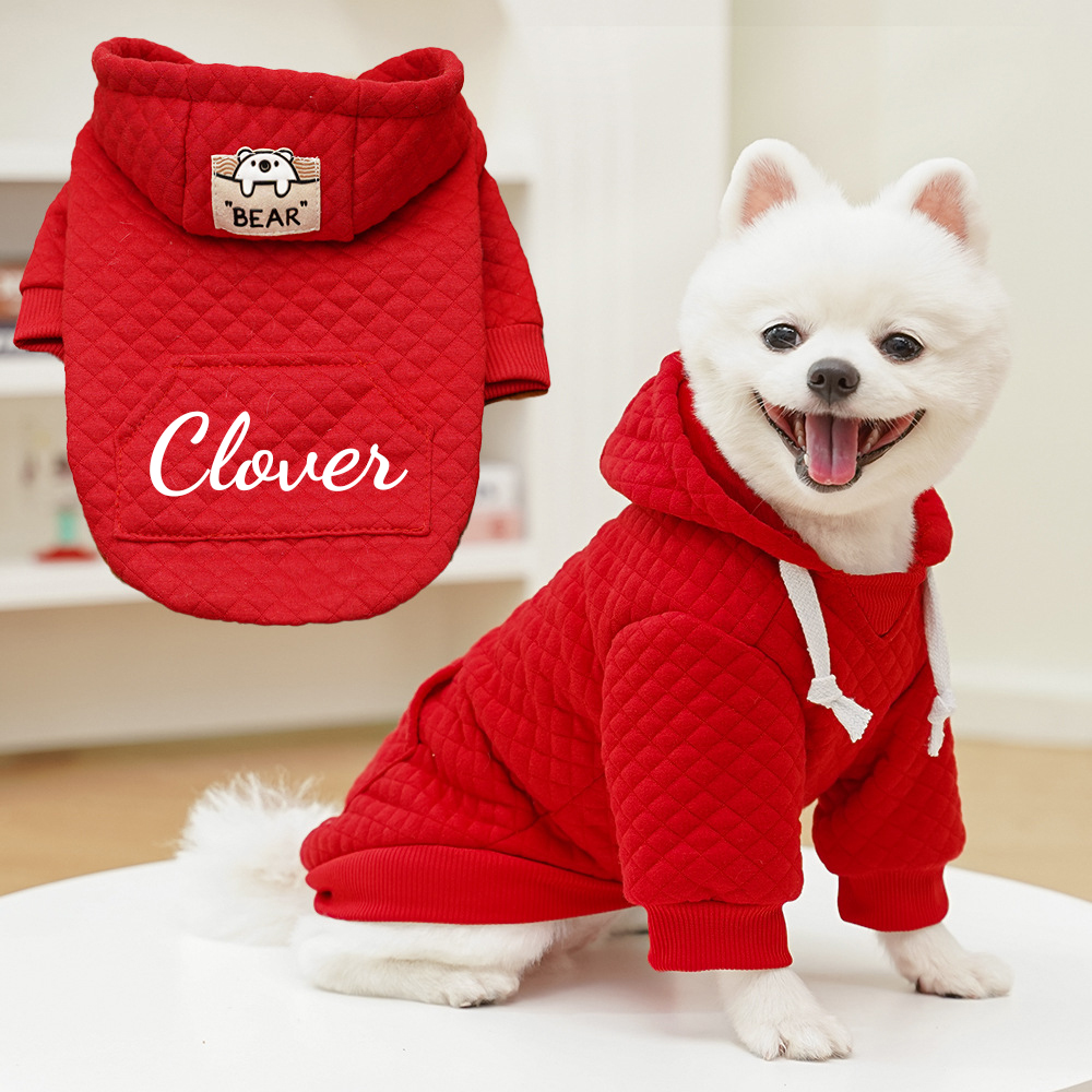 Personalized Warm Pullover Pet Hoodie Sweatshirt | BKPet209