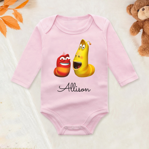 Personalized Larva's Funny Baby Romper | Larva24