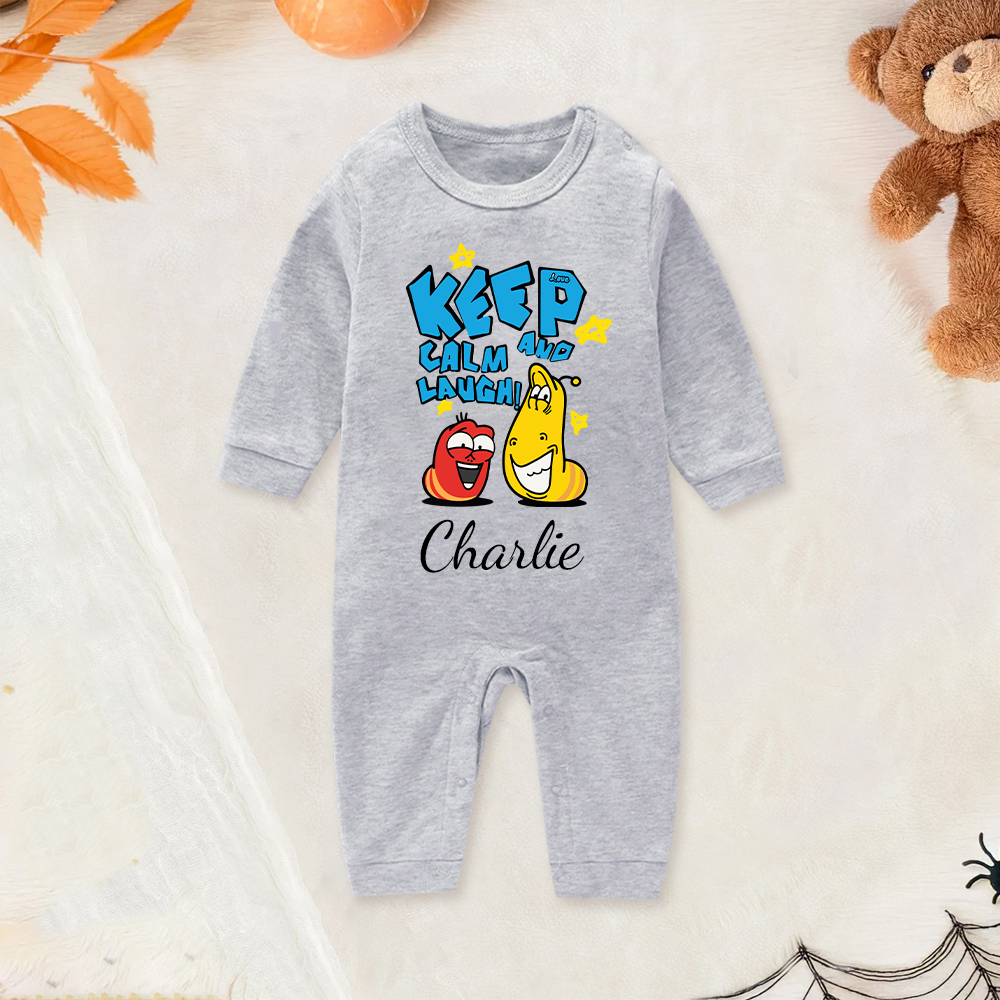 Personalized Larva's Funny Baby Romper | Larva25