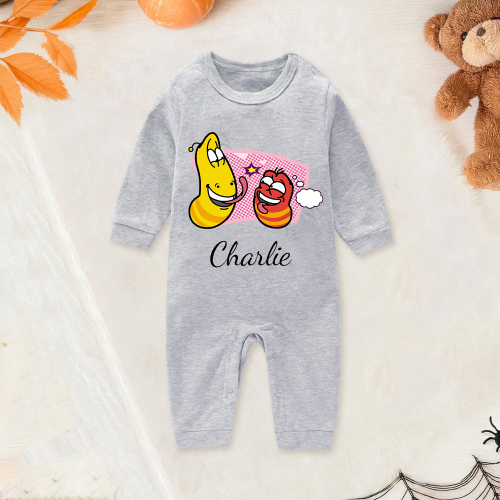 Personalized Larva's Funny Baby Romper | Larva26