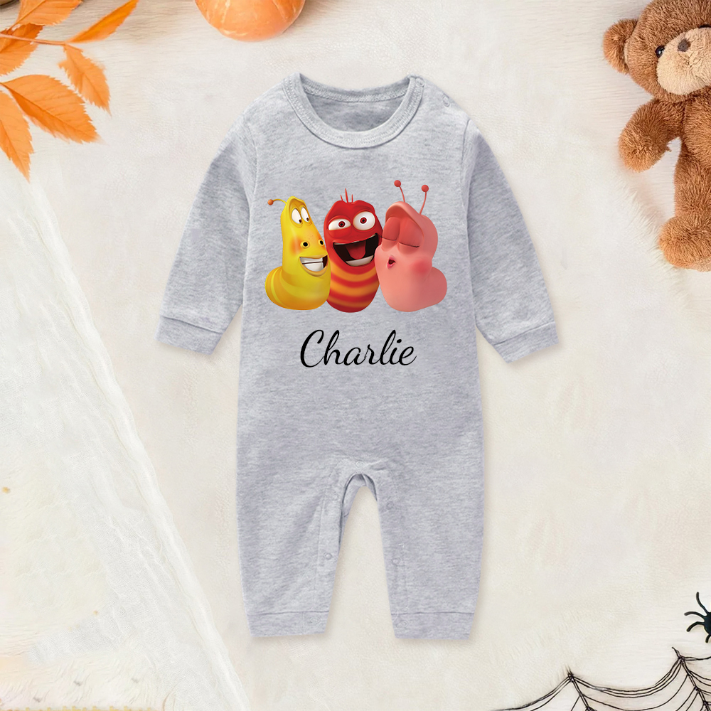 Personalized Larva's Funny Baby Romper | Larva27