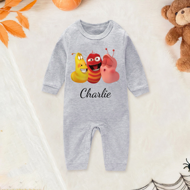 Personalized Larva's Funny Baby Romper | Larva27