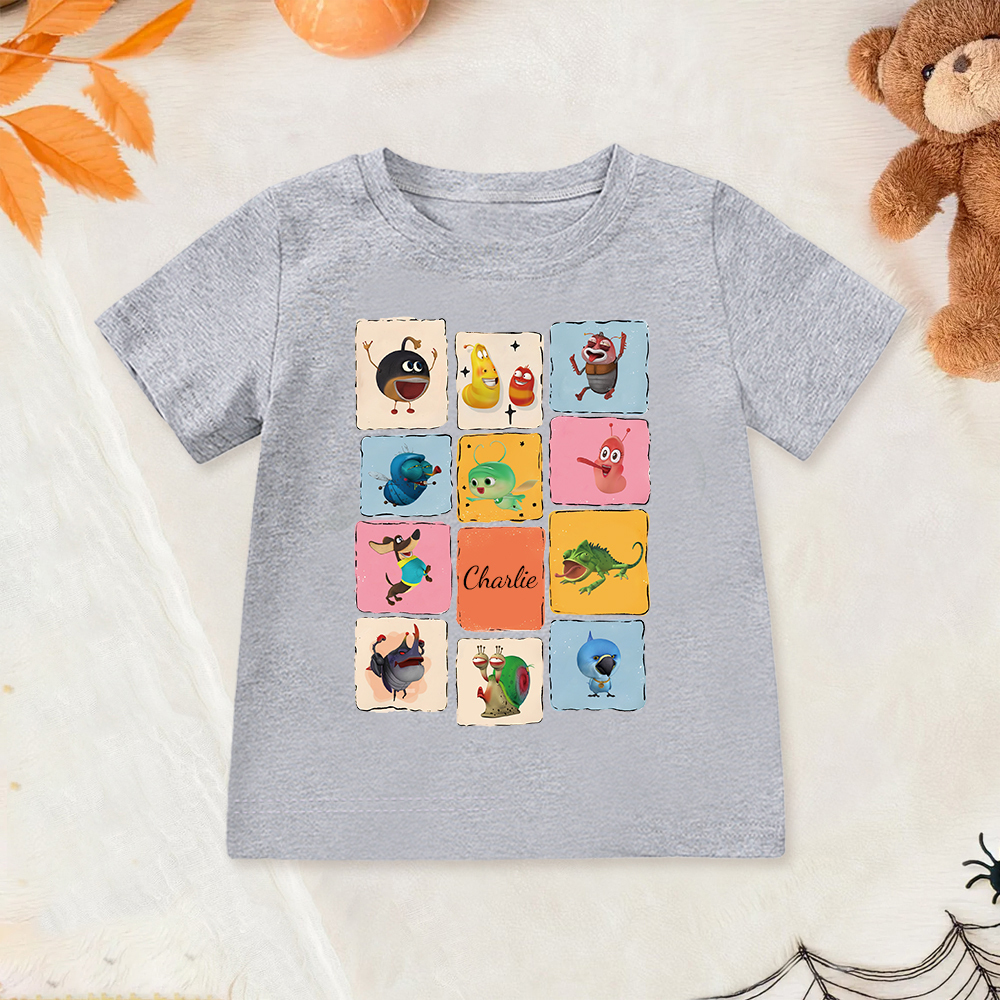 Personalized Larva's Funny Kid Shirt | Larva30
