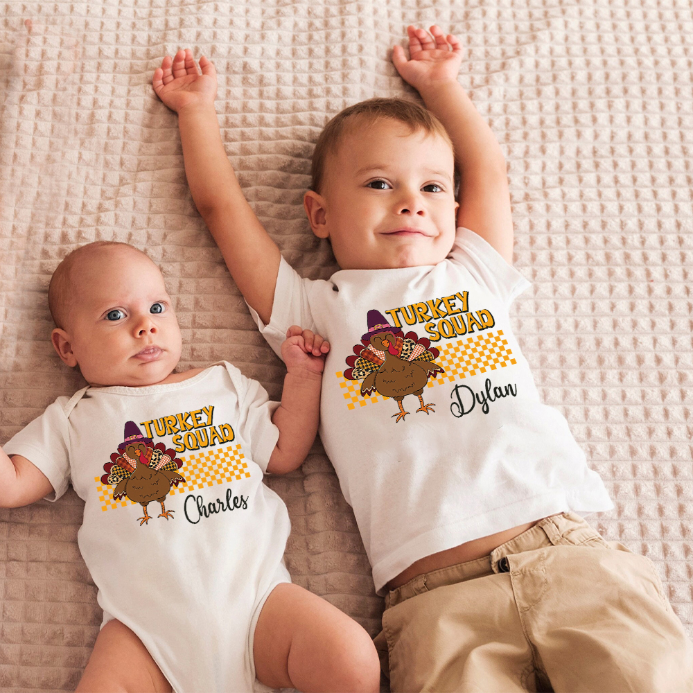 Personalized Turkey Squad Family Matching Shirt | CWThanks09