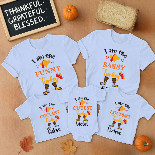 Personalized Thanksgiving Party Family Matching Shirt | CWThanks08