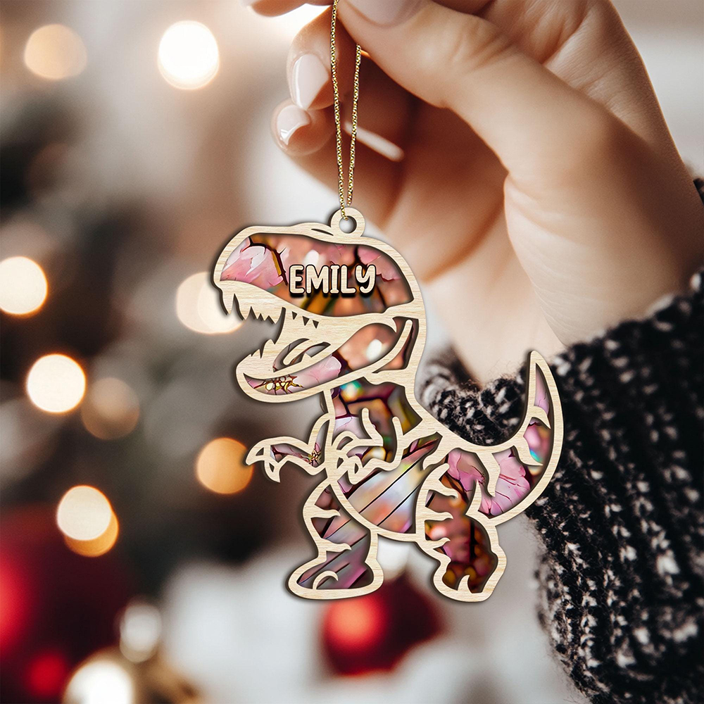 Personalized Dinosaur Christmas Tree Ornaments | MCGift148