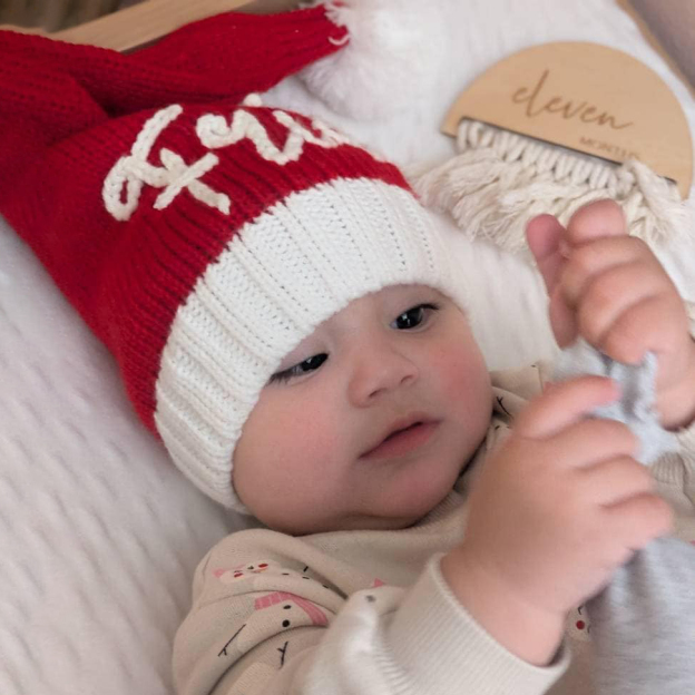 Personalized Hand Embroidered Christmas Santa Hat | MCGift161