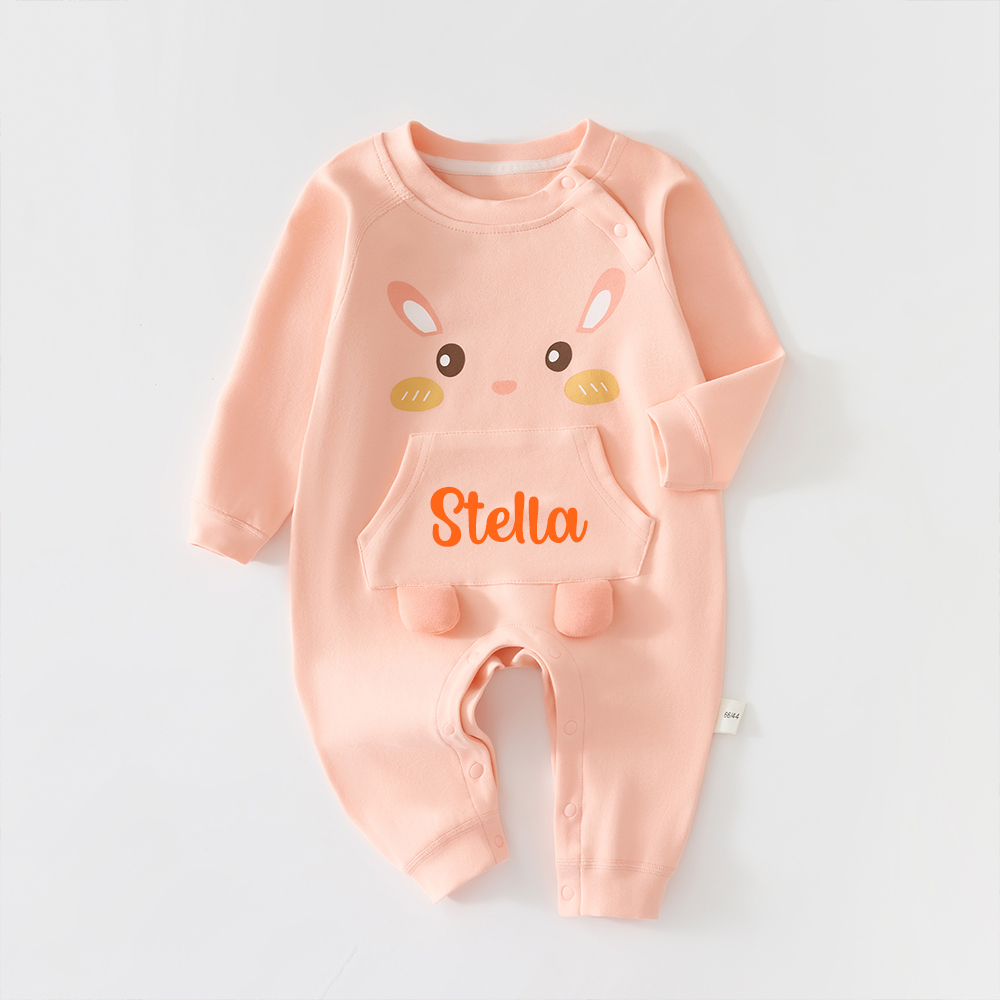 Personalized Long Sleeve Cartoon Romper | CWBaby309