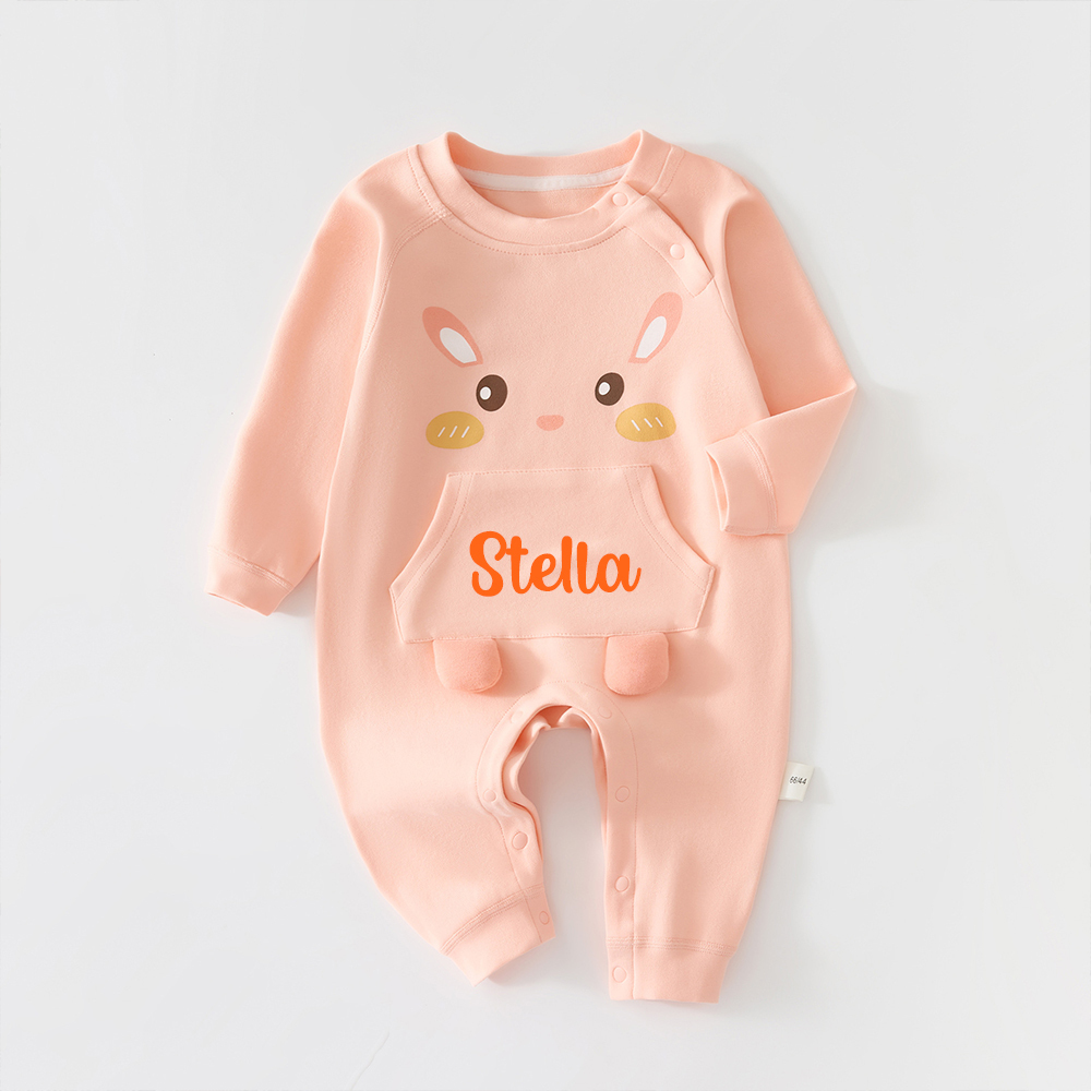 Personalized Long Sleeve Cartoon Romper | CWBaby309
