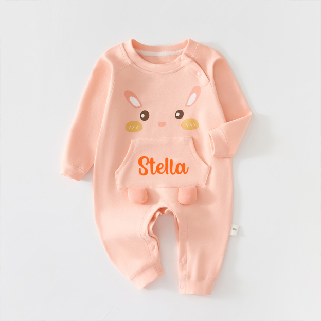 Personalized Long Sleeve Cartoon Romper | CWBaby309