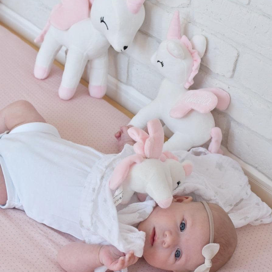 Personalized Kid's Lovely Soft Cuddly Unicorn Doll | CWToy152