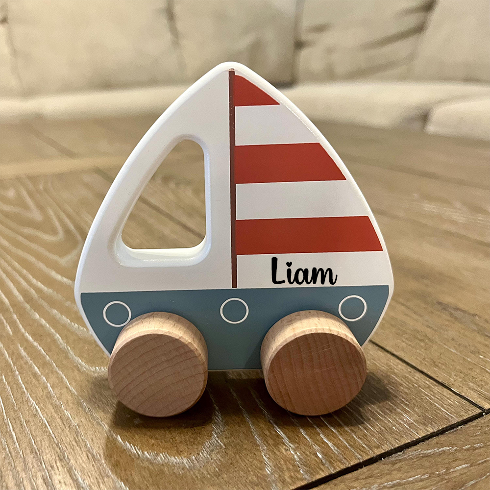 Personalized Wooden Toy Car for Toddler | CWToy153
