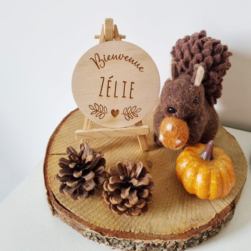 Personalized Wooden Newborn Baby Birth Souvenir | CWToy154