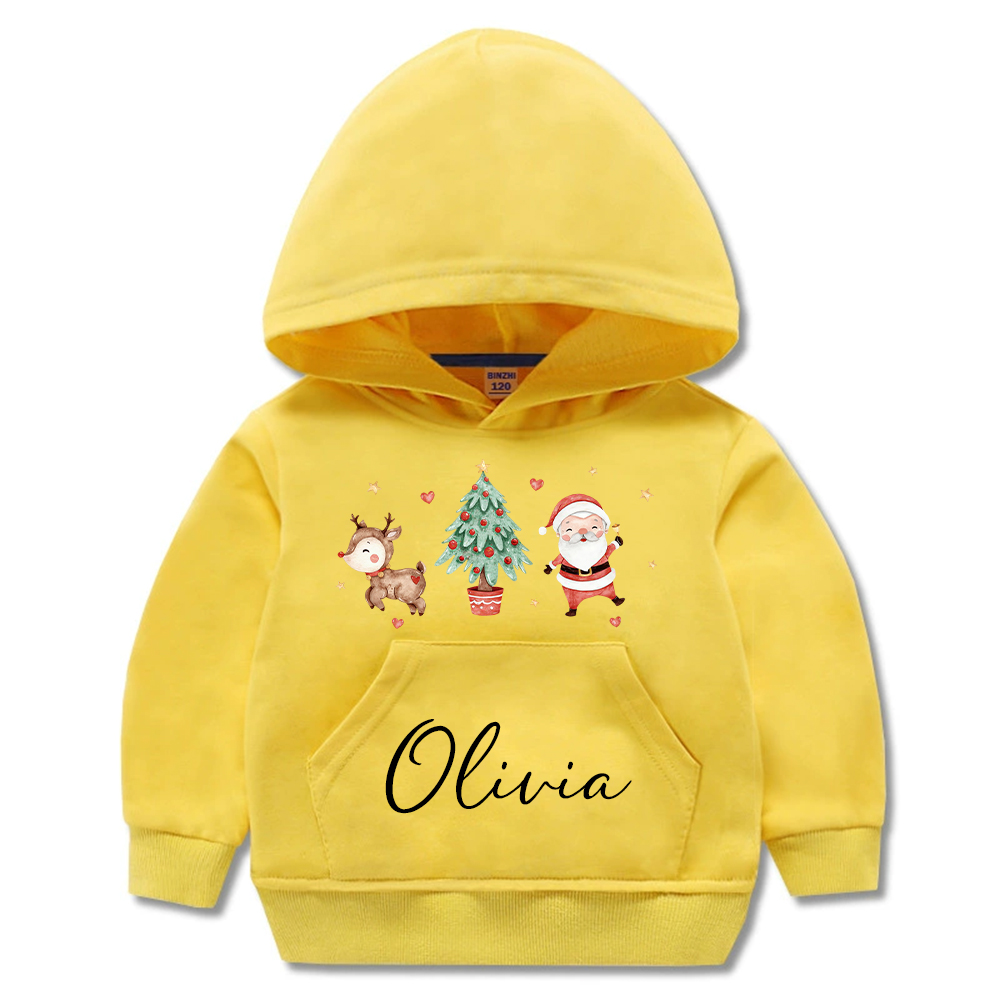 Personalized Kids Funny Christmas Hoodie | MCGift179