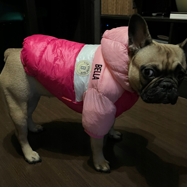 Personalized Pets Warm Lightweight Puffer Jacket | BKPet243