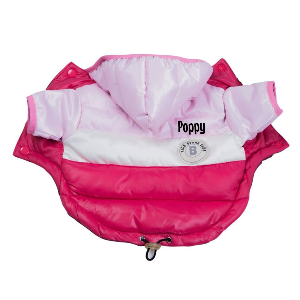 Personalized Pets Warm Lightweight Puffer Jacket | BKPet243