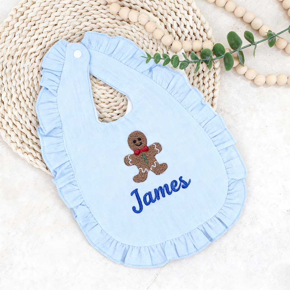 Personalized Embroidered Baby Christmas Bib | MCGift191