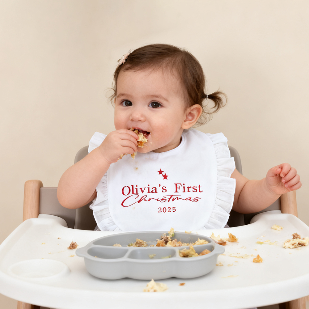 Personalized Embroidered Baby Christmas Bib | MCGift19101