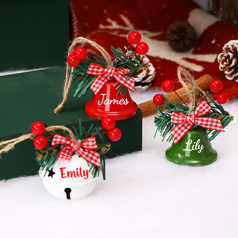 Personalized Jingle Bell Christmas Tree Ornament | MCGift193