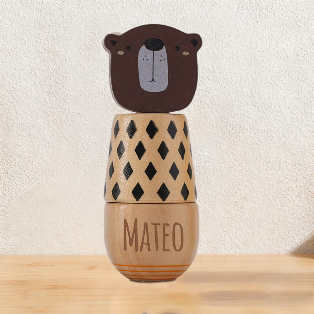 Personalized Wooden Animal Screw Jigsaw Exercises Toys | CWToy159