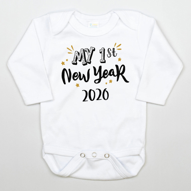 Personalized Baby 1st New Year's Outfit Set | CWBaby125