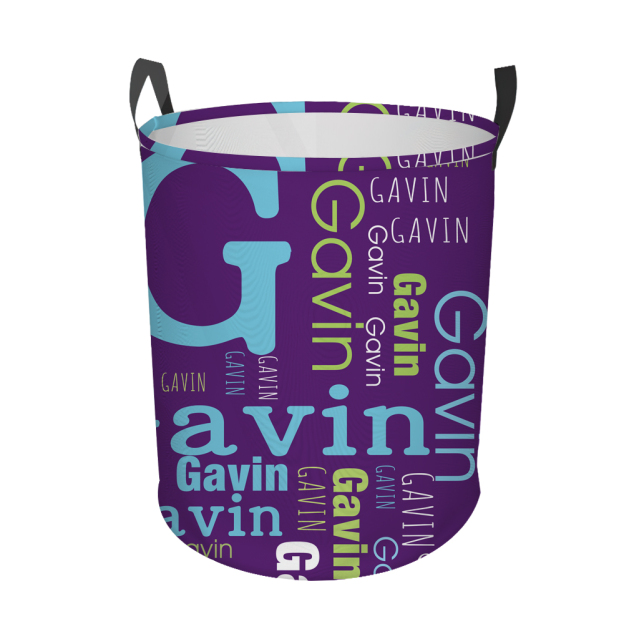 Personalized Laundry Collapsible Baskets with Handle | CWBasket05