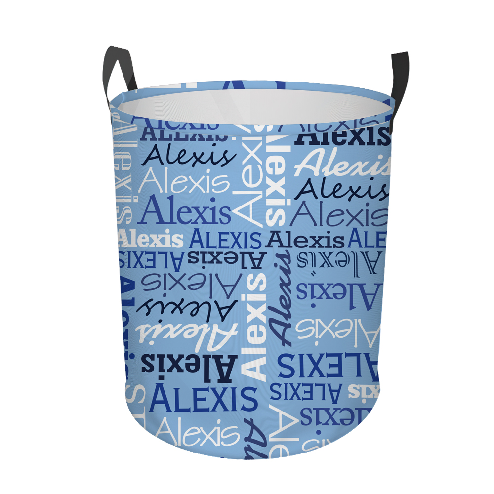 Personalized Laundry Collapsible Baskets with Handle | CWBasket06