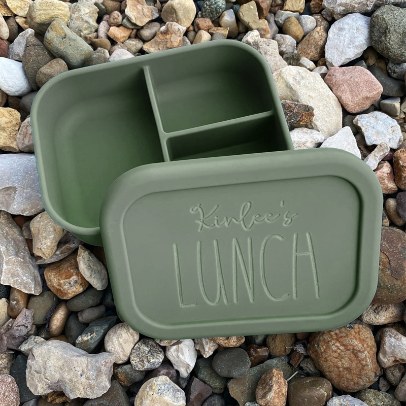 Personalized Kid Silicone Bento Lunch Box | CWBaby18