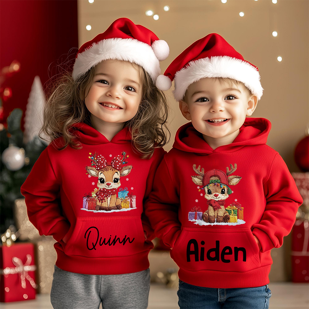 Personalized Kids Lovely Christmas Hoodie | MCGift220