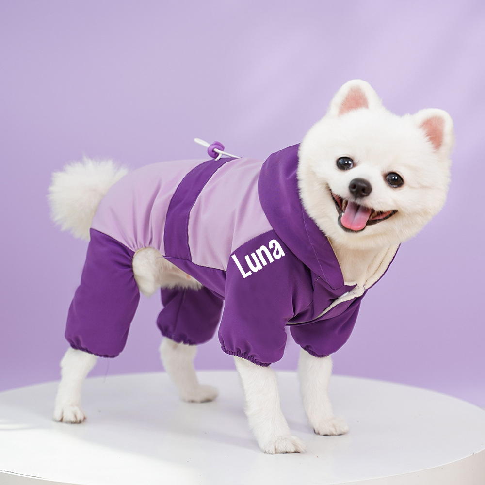 Personalized Pet Winter Waterproofer Warm Jacket | BKPet256