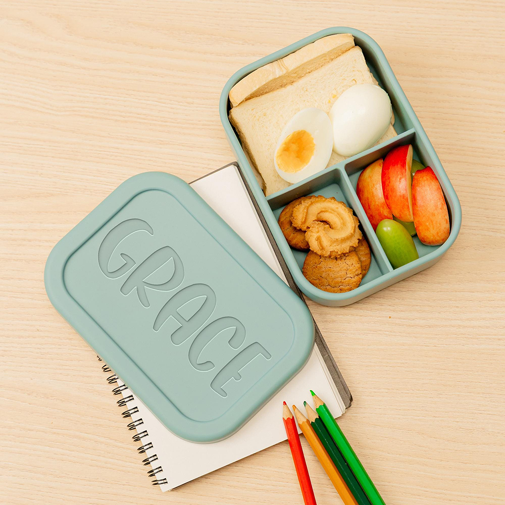 Personalized Kid Silicone Bento Lunch Box | CWBaby353