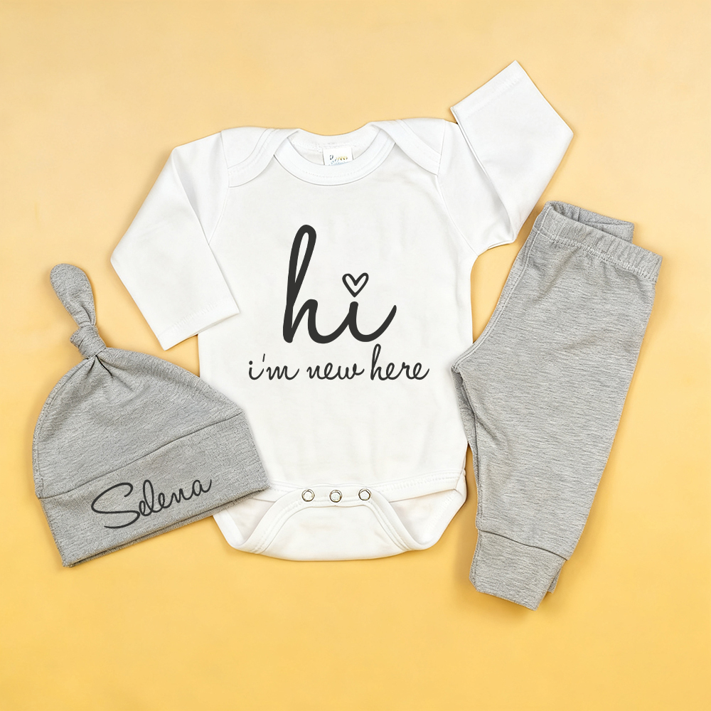 Personalized Baby Coming Home Outfit Set | CWBaby355