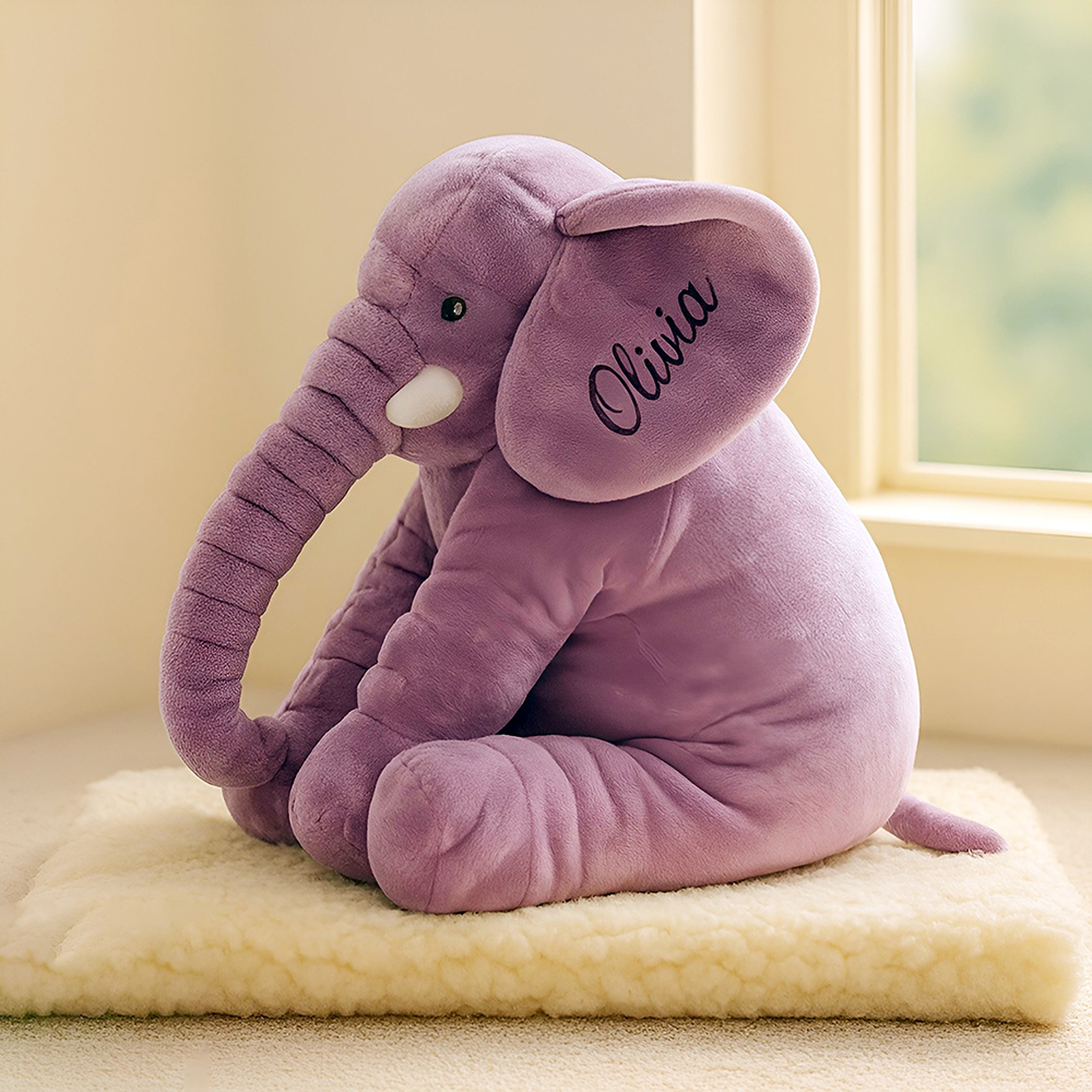 Personalized Cute Soft Stuffed Elephant Toy | CWToy165