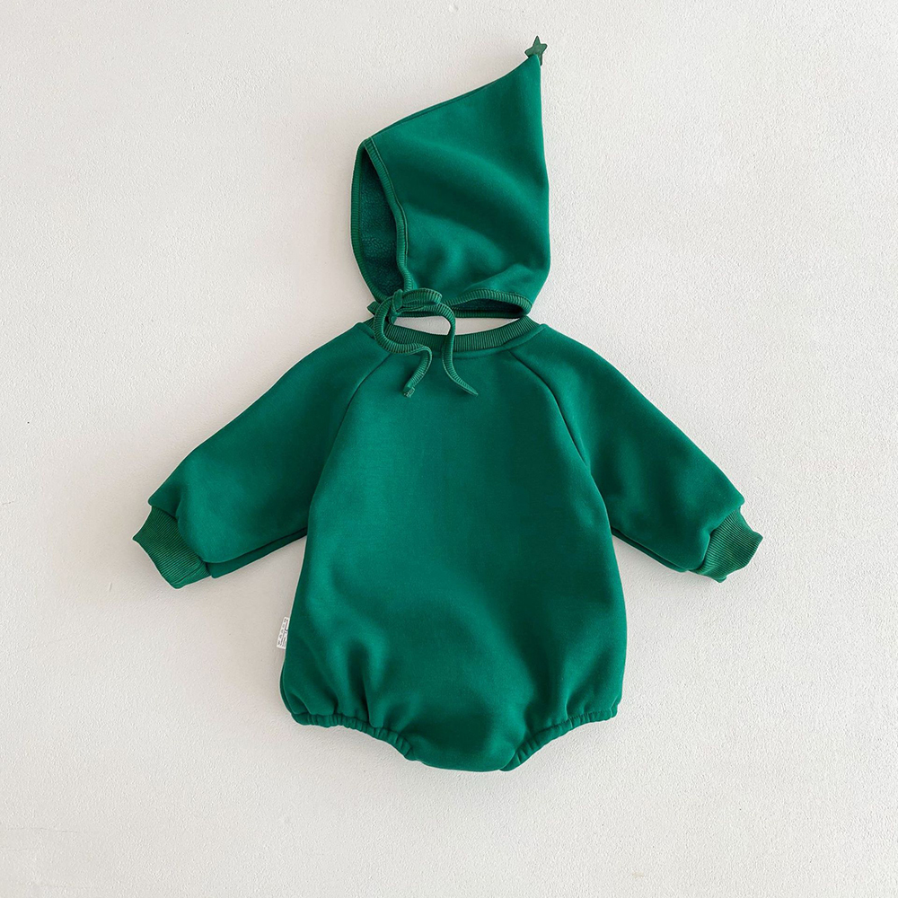 Personalized Baby Christmas Extram-warm Short Plush Outfit Set | MCGift363