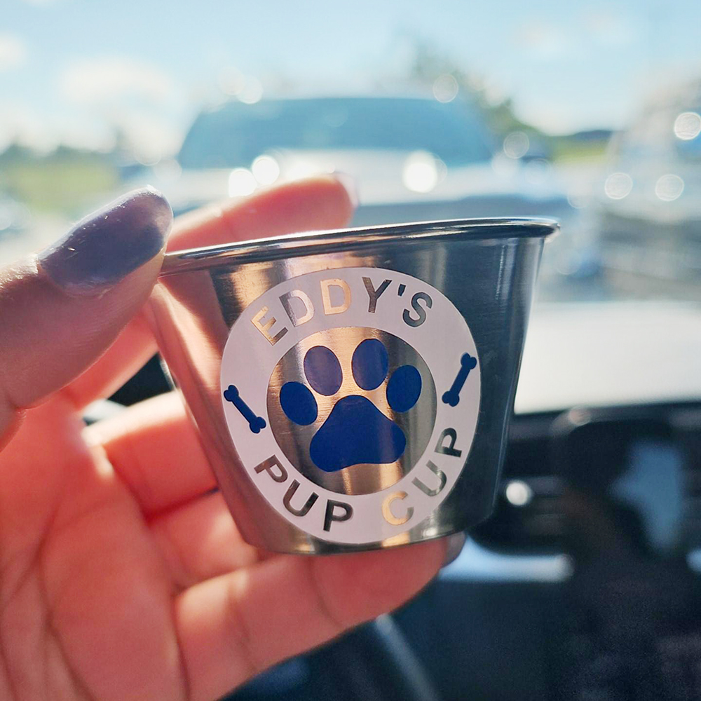 Personalized Pet Stainless Steel Reusable Mini Pup Cup Mug | BKPet273